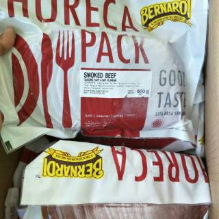 Bernardi Horeca Smoked Beef Bulat 500gr Shopee Indonesia