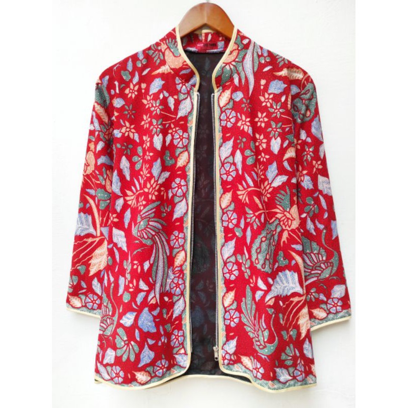 blus batik merah jaket blus batik merah jumbo batik jumbo batik big size