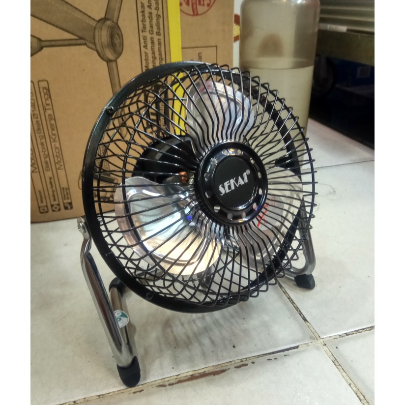 Kipas Angin Meja Kecil Besi 6" Inch Sekai Hfn 650 - Hitam