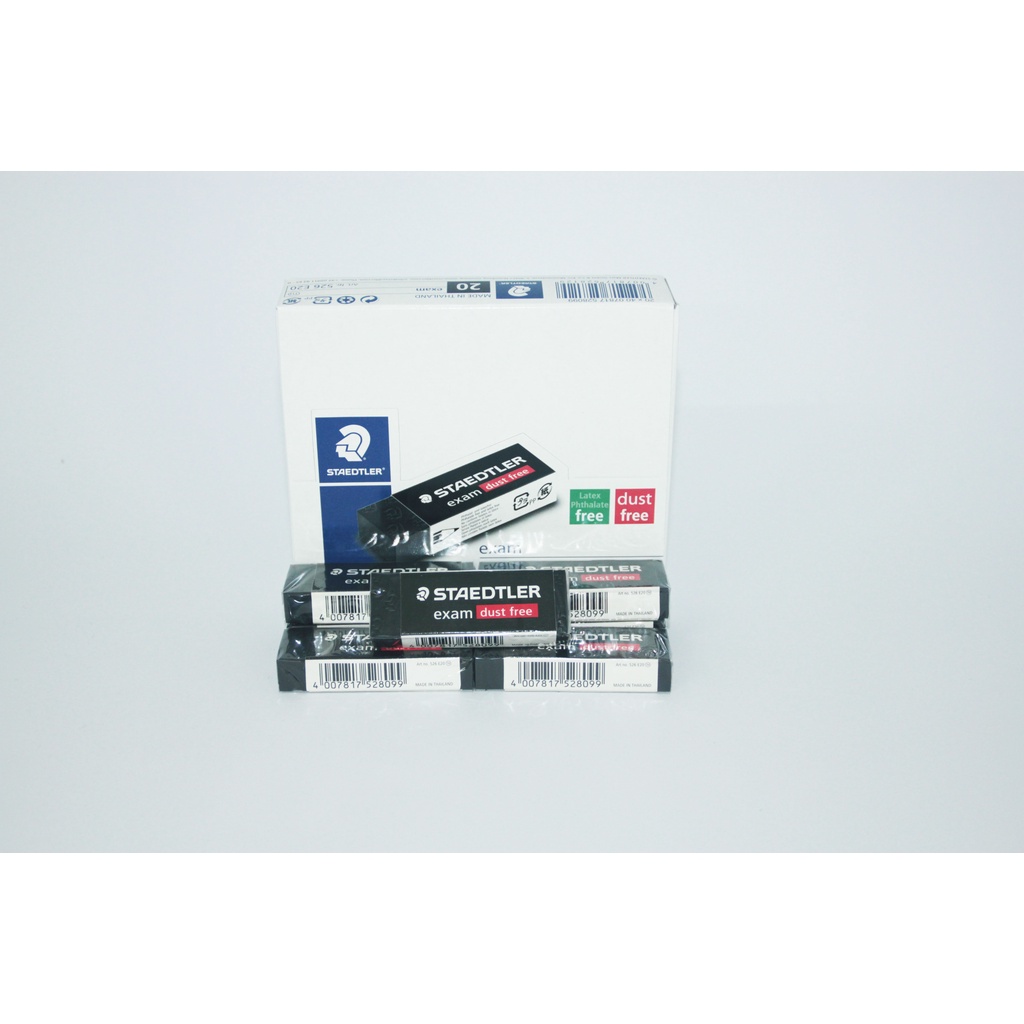 

Penghapus / Eraser Staedtler 526-E20 Exam Dust Free Warna Hitam Besar