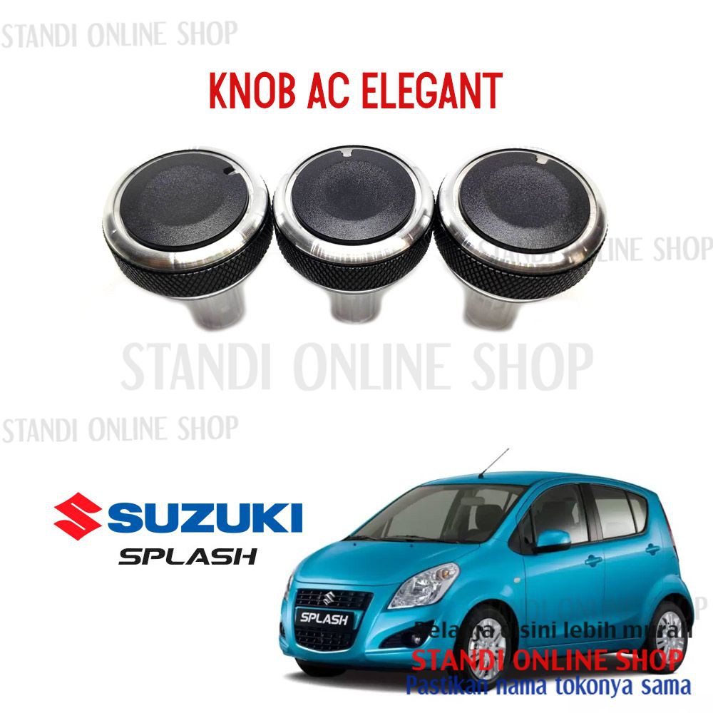 Knob AC Elegant Bundar Suzuki Splash Warna Hitam Murah