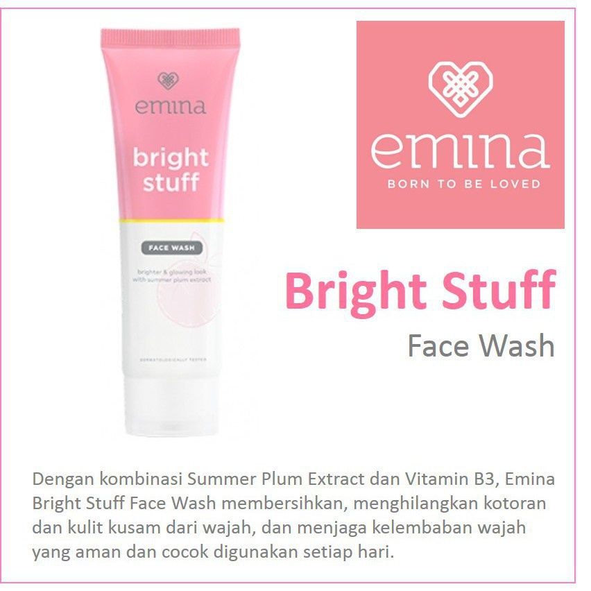 NEW !!   Emina Bright Stuff Face Wash 50ml.