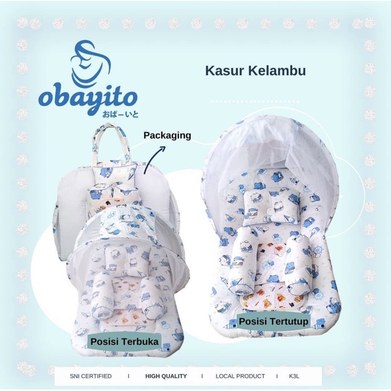 Obayito Kasur Kelambu Baby Set - Kasur bayi