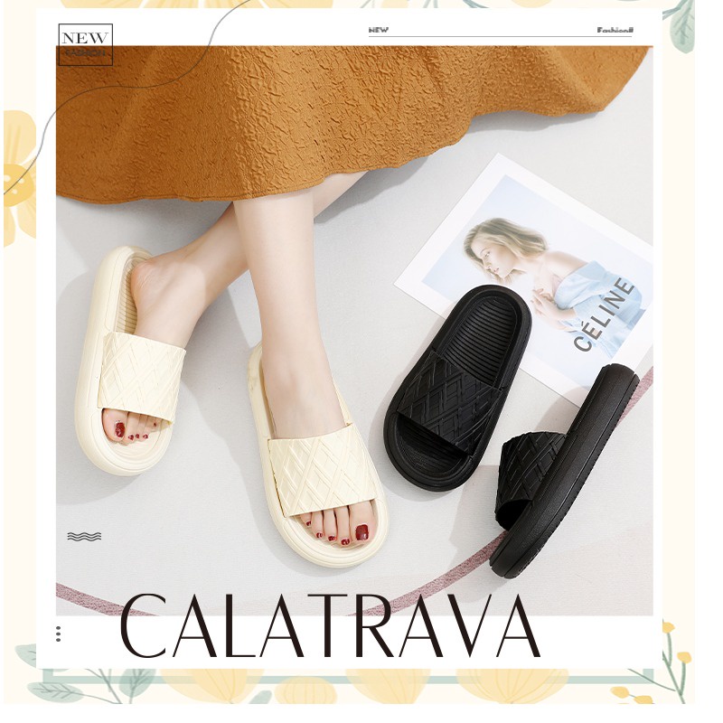 Sandal Selop Karet Wanita Calatrava Sendal Jelly Tebal Slop Cewek | 403