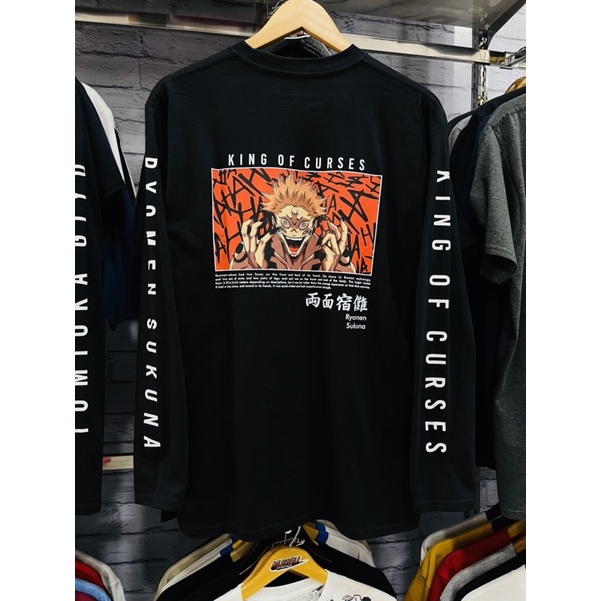 Longsleeve Sukuna King Curses Jujutsu Kaisen Anime Manga Premium
