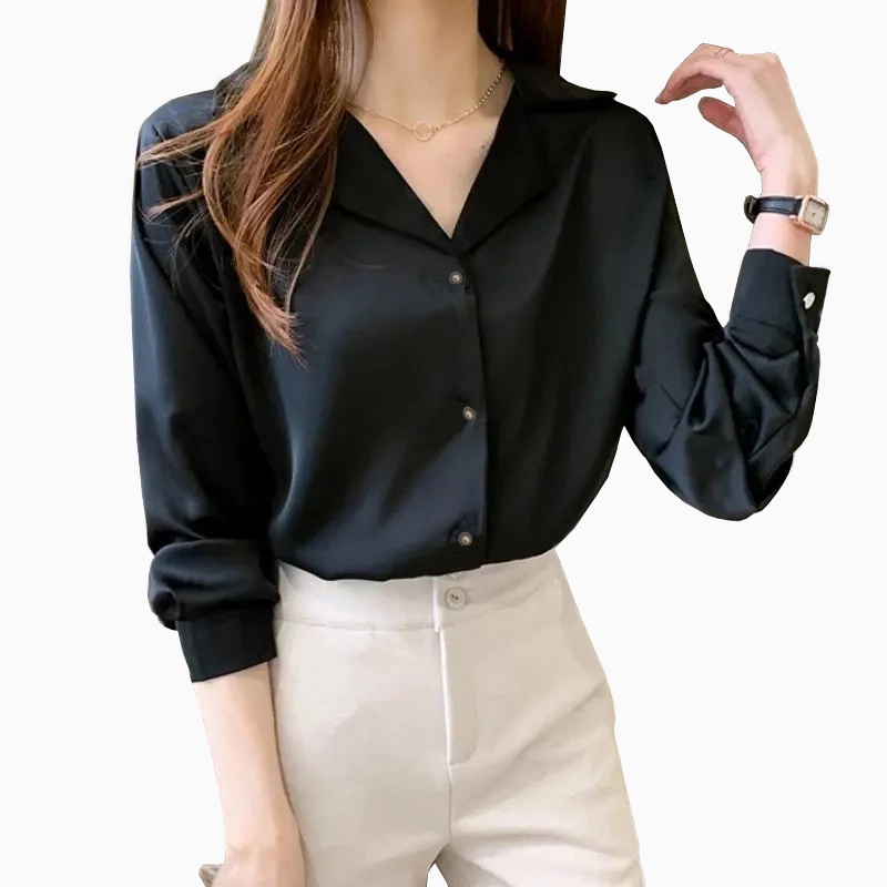 Kemeja lengan Panjang wanita Gaya Korea model baru - XSHOP Light