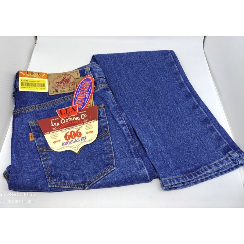 Celana Jeans Standart Reguler Fit Hitam Garment, Biru Muda, Biru Classic , Hitam Pekat 28 S/D 33