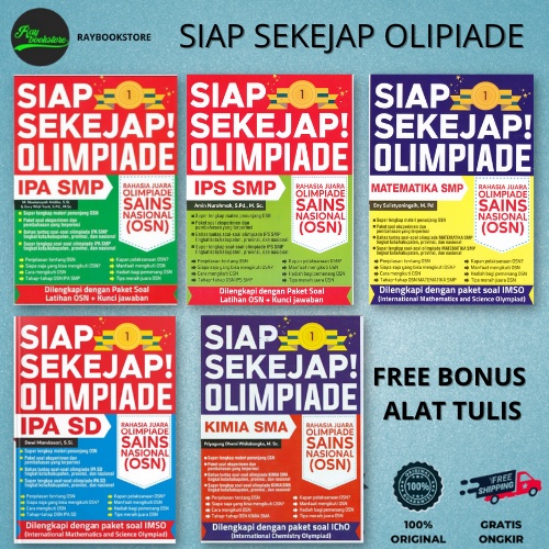 BK - BUKU SIAP SEKEJAP OLIMPIADE IPA,IPS,MATEMATIKA SD/ SMP / SMA RAHASIA JUARA OLIMPIADE SAINS NASI
