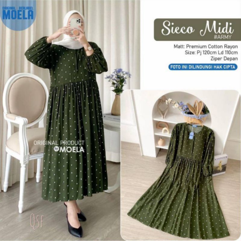 SOJIN MIDI DRESS/MIDI SOJIN/MIDI POLOS