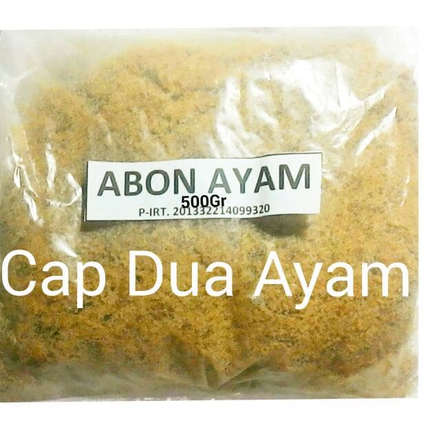 

ABON- ABON AYAM CAP DUA AYAM 500 GR -MAKANAN-KERING.