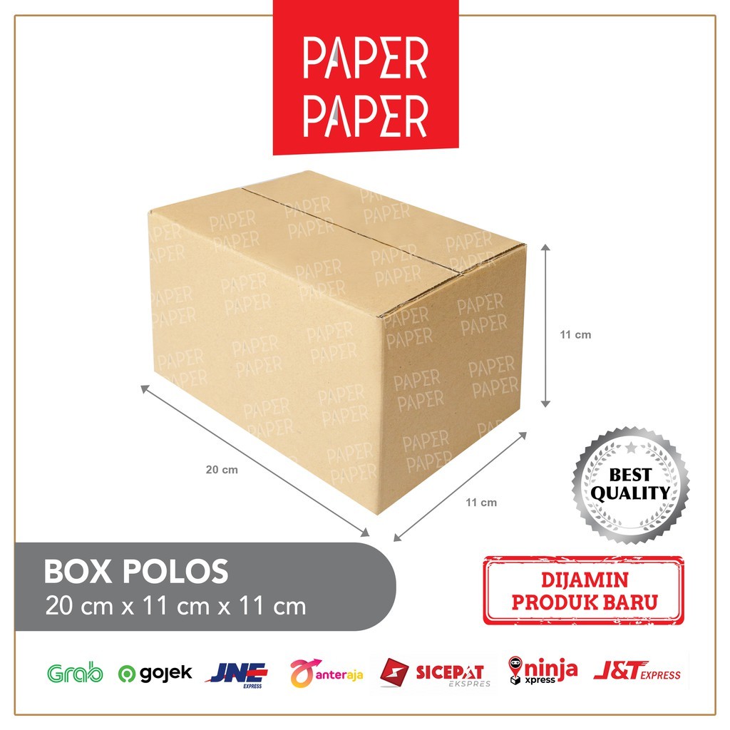 

Kardus Box Karton 20X11X11 Polos - Baru - Murah