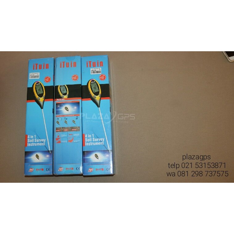 ITUIN PH Meter Tanah Digital 4 In 1