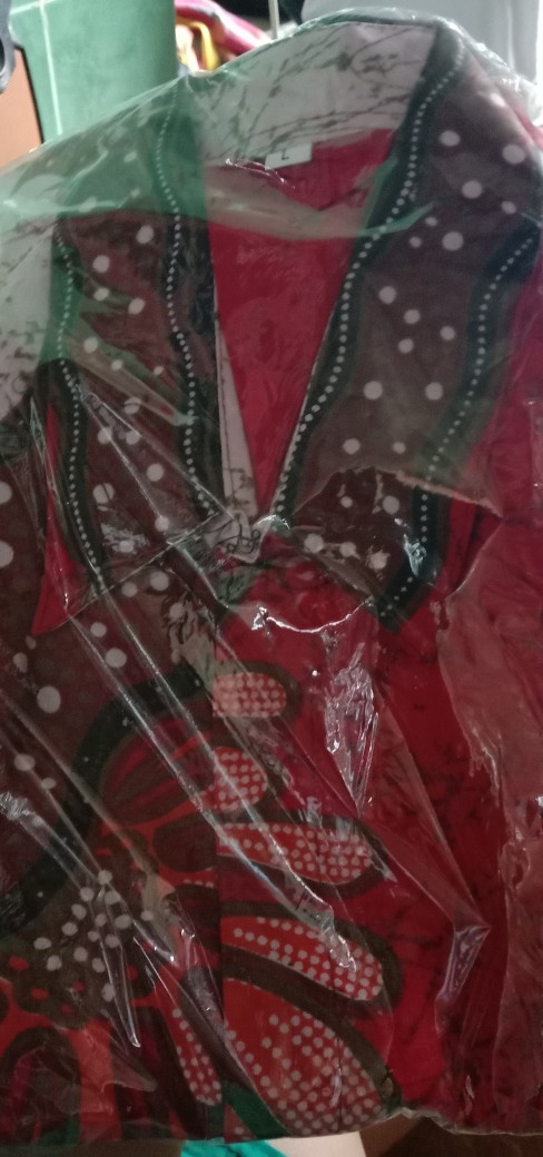 Batik Hrb026 Kenongo Kemeja Pende Pekalongan Padi M L Xl Sogan Tulis Halus Kmeja Sragam Rumput Laut