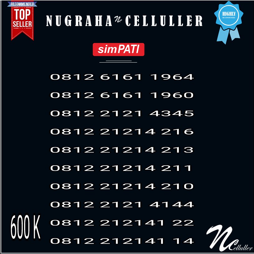Nomor Cantik Simpati ABAB 2121 6161 Murah
