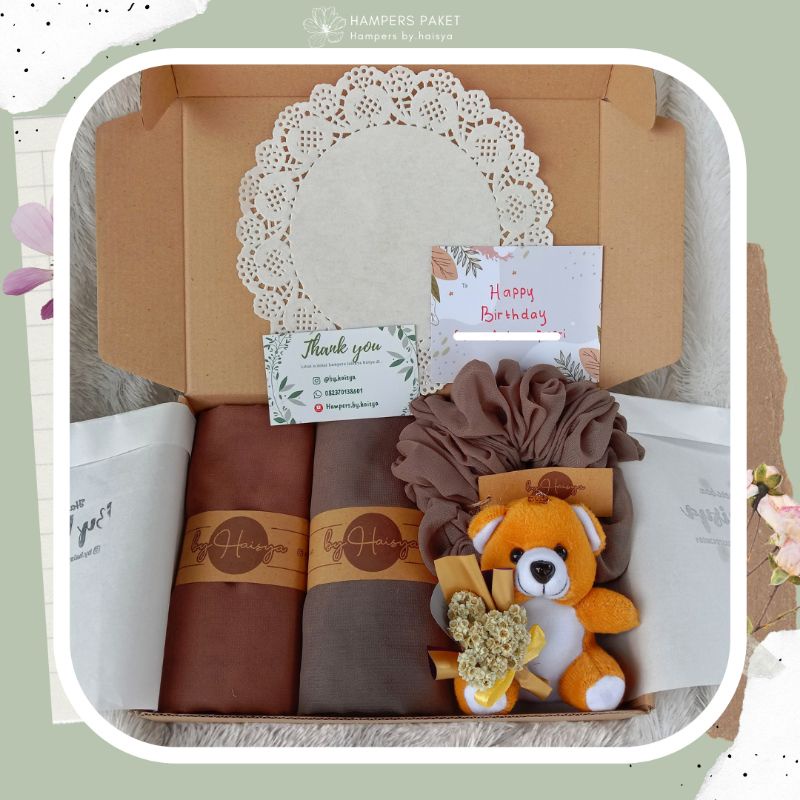 

[TERMURAH] HAMPERS HIJAB GIFTBOX KADO ULANG TAHUN CEWEK/ HAMPERS HIJAB GIFTBOX/ KADO ANNIVERSARY