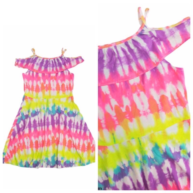 5th - 16th. Dress Children Place Sabrina dan Kutung Printed Unicorn Tie Dye Branded Original Anak