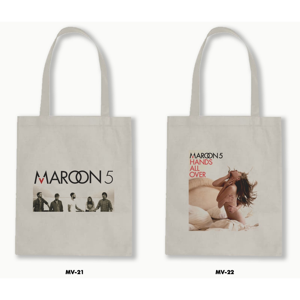 TOTE BAG BLACU - MAROON 5/MAROON FIVE 02