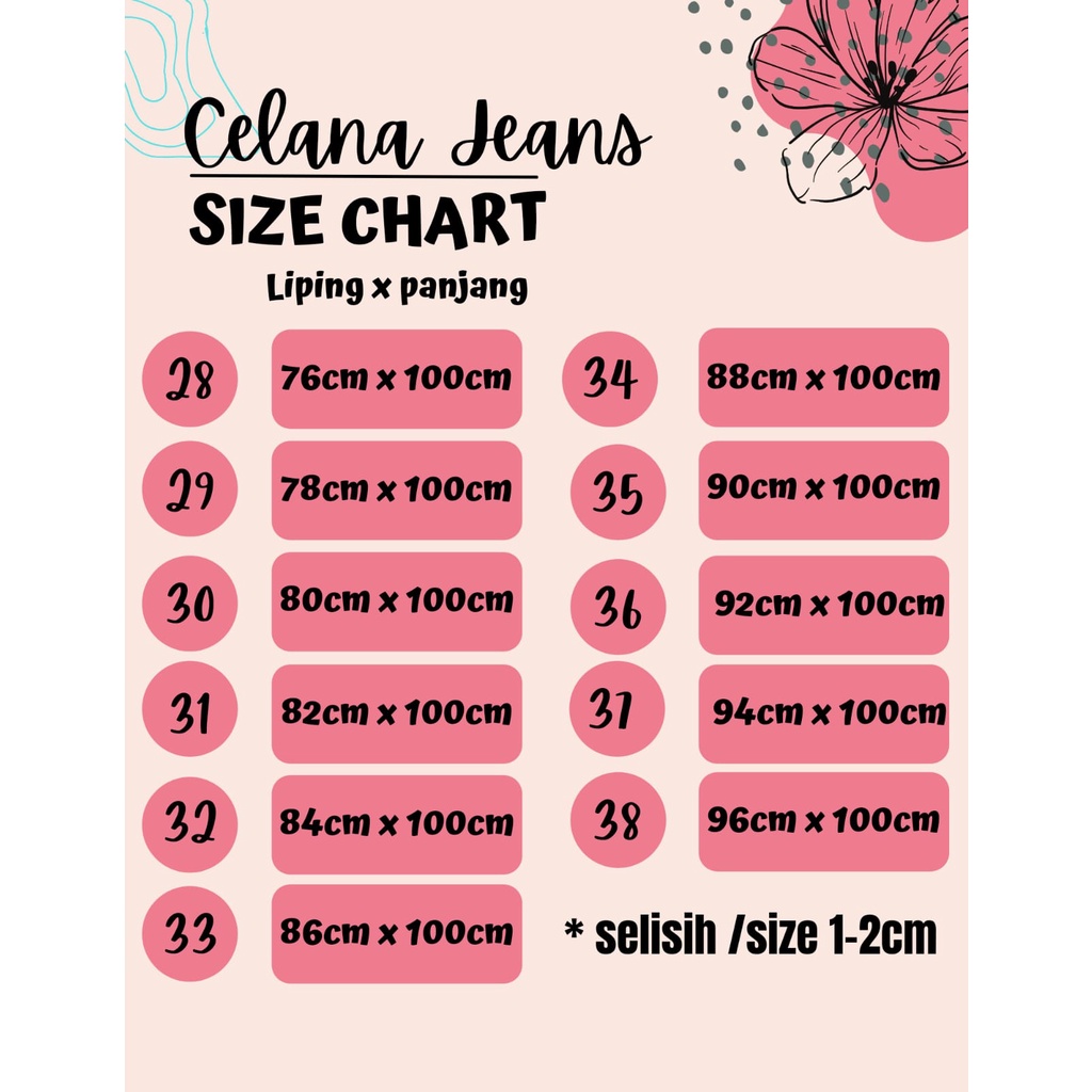 Celana Jeans Panjang Pria Standart Reguler Basic Pants Bahan Cobra Size 28-39