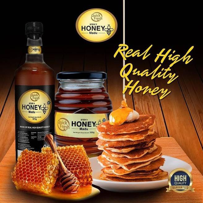 

>Quick Fresh Honey 1000g Jar Berku4litas,,<