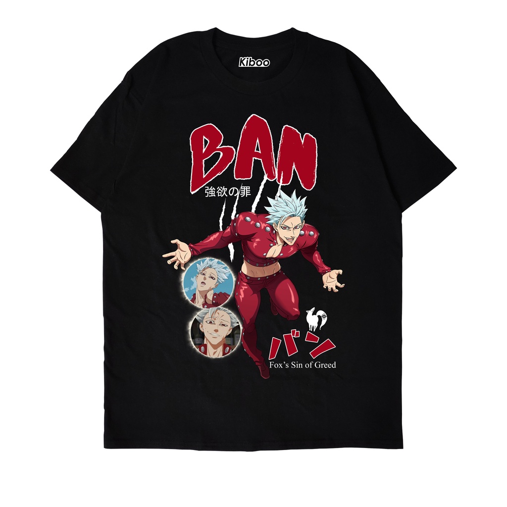 BAN TSHIRT / The Seven Deadly Sins / Kaos Anime
