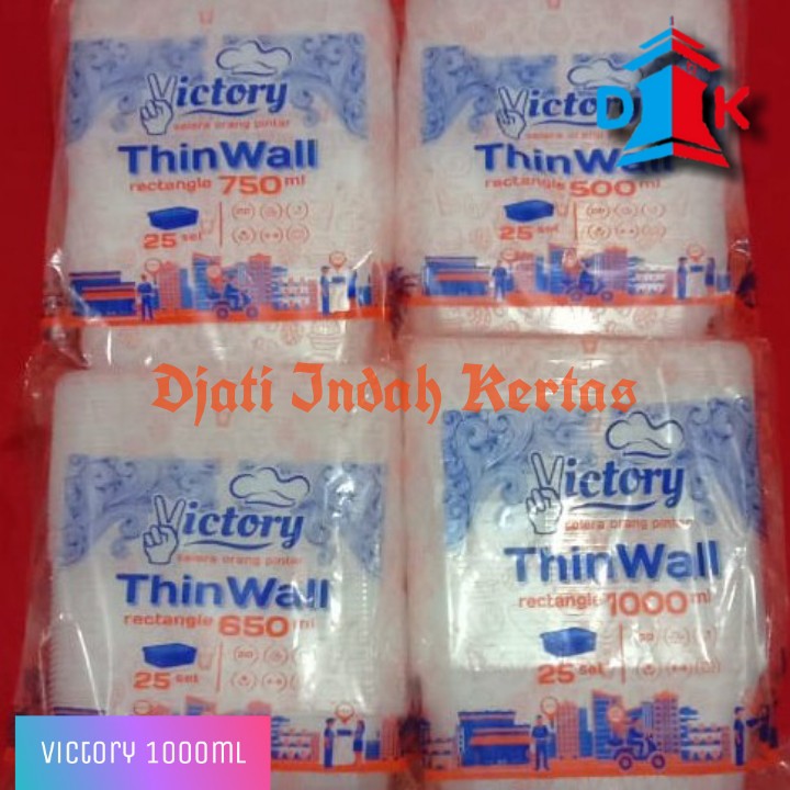 Thinwall rectangle Ukuran 1000 ml