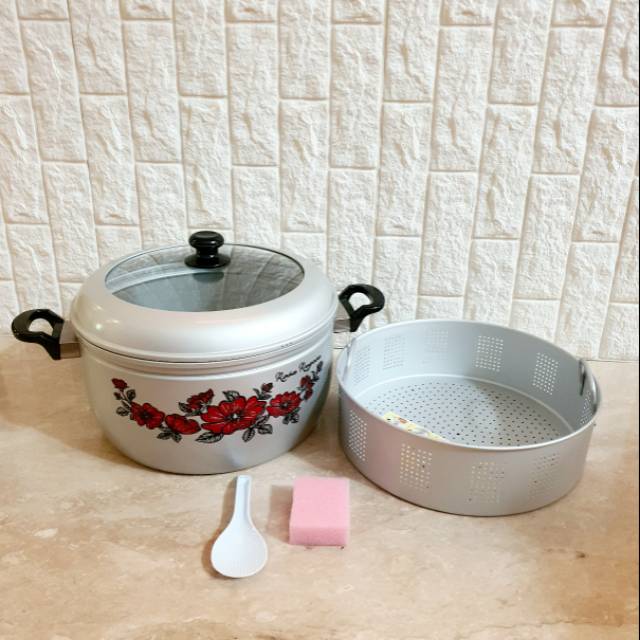 Panci Kukus /steamer Serbaguna Silano Maspion 33cm