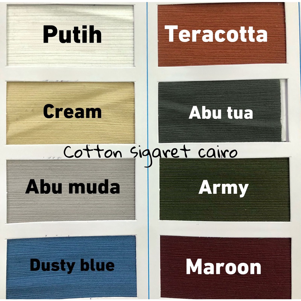 multi kain cairo cotton katun si garet per rol 50 yard