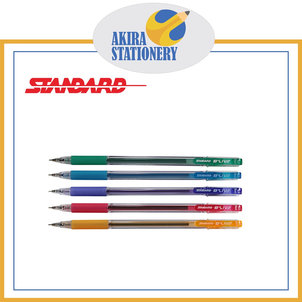 

PULPEN / PEN / PENA STANDARD B'Live 0.3 [HITAM & BIRU] (PCS)
