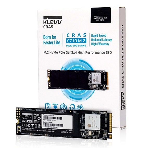 KLEVV CRAS C710 SSD 512GB M.2 2280 NVMe PCle Gen3 x 4