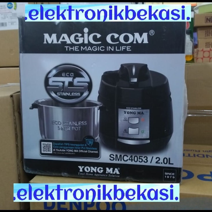 MAGIC COM YONG MA SMC 4053 / MAGIC COM YONG MA 2 LITER STAINLESS  / YONG MA MAGIC COM STAINLESS 2 LI