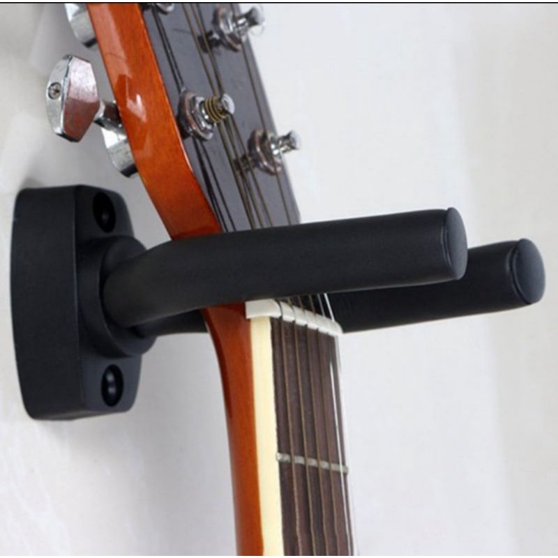 Hanger gitar dinding. stand gantungan gitar tinggal pasang