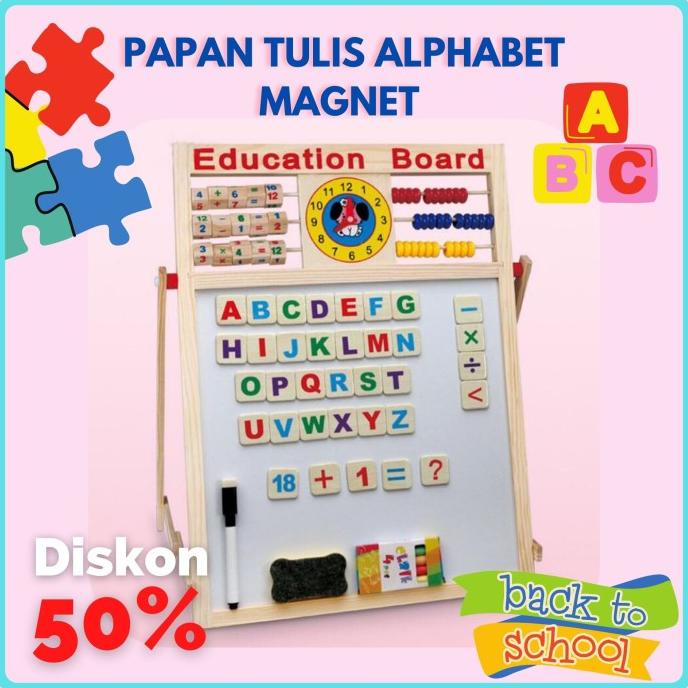 

TERBARU Mainan Anak Papan Edukasi Huruf Angka 2 in 1 Papan Tulis Kayu Magnet/PULPEN GEL/PULPEN LUCU/PULPEN 1 PACK/PENSIL WARNA/PENSIL 2B/PENGHAPUS JOYKO/PENGHAPUS LUCU/RAUTAN PENSIL PUTAR/RAUTAN ELEKTRIK/SPIDOL WARNA/SPIDOL PERMANEN/SPIDOL