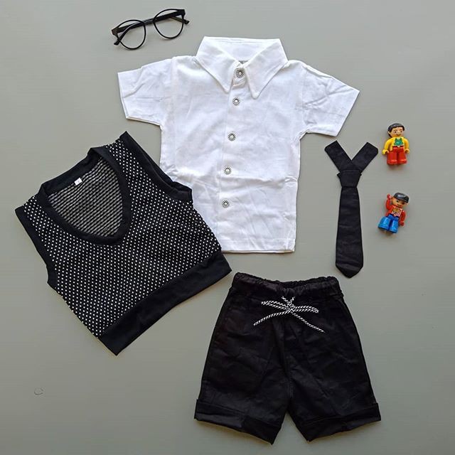 Setelan Toretto Rompi Dasi