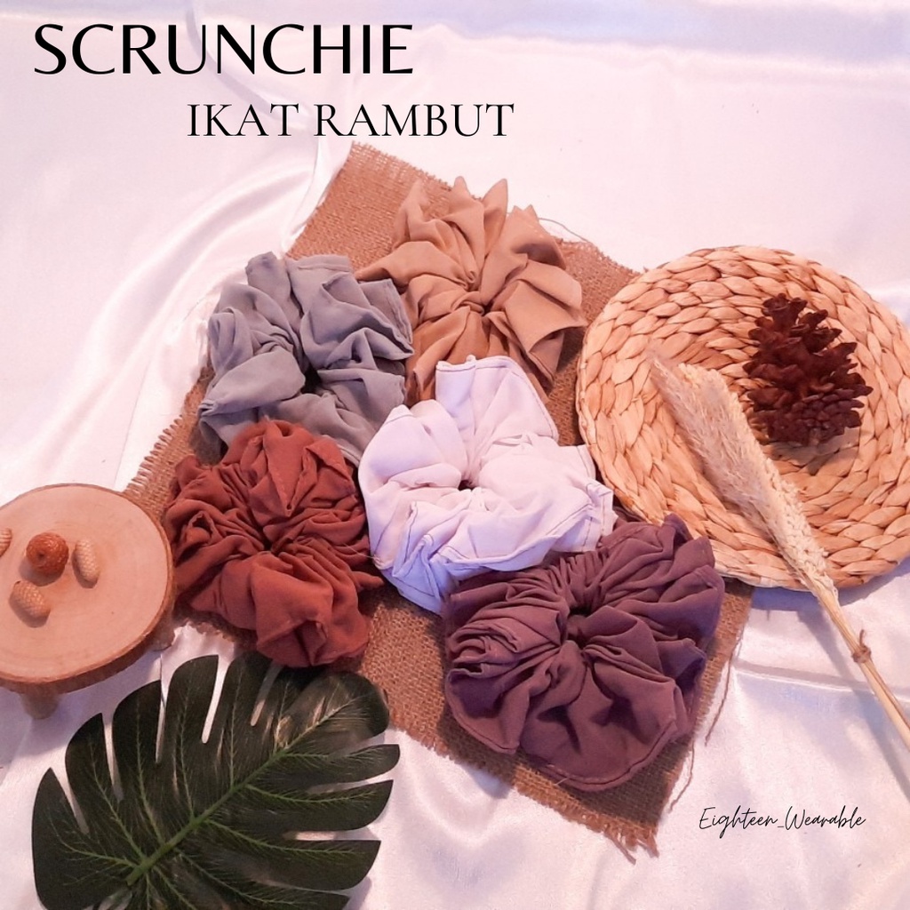 Scrunchie Ikat Rambut Hijab Besar