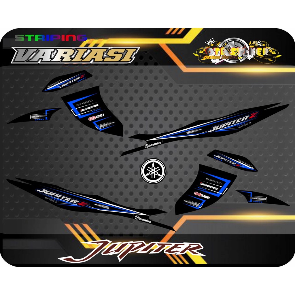 STRIPING VARIASI YAMAHA JUPITER Z/BURHAN TAHUN 2003-2008 MOTIF Grafis Bintang