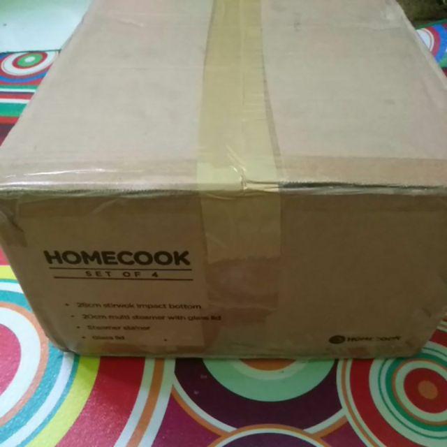 Homecook Set 4 Pcs Cookware / Set Peralatan Masak Wajan Panci