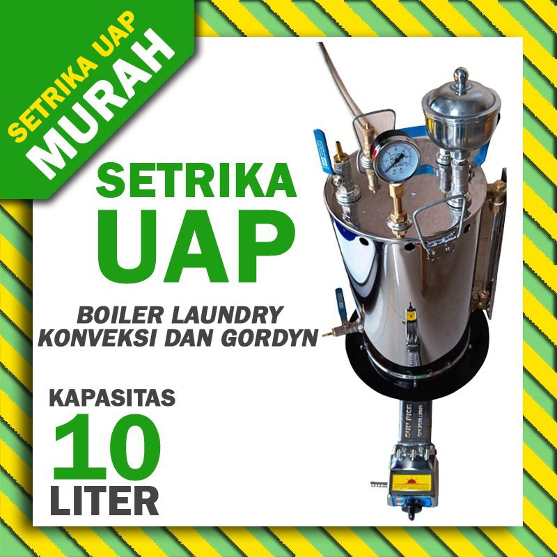 Setrika Uap LPG Laundry 10 15 Liter