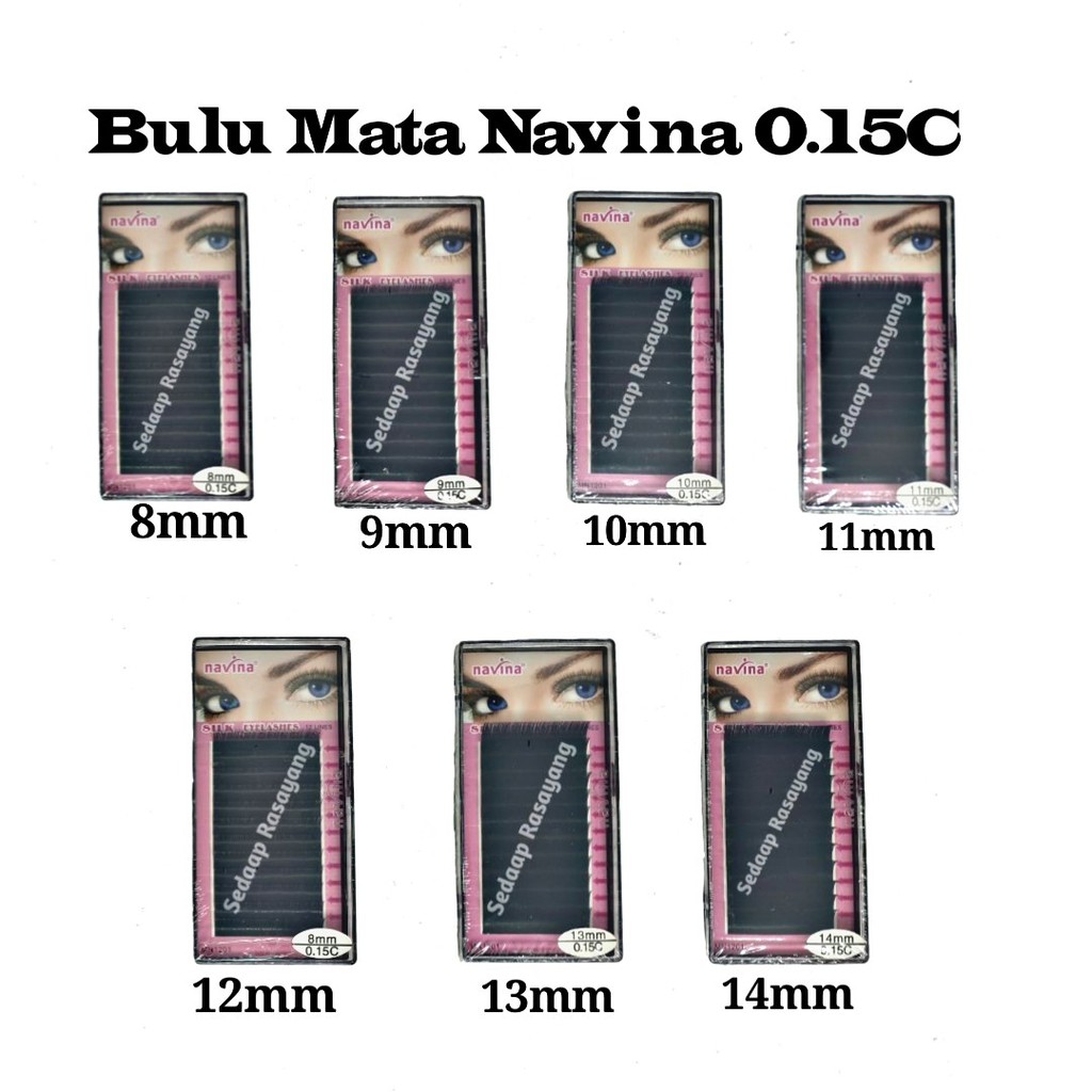 Navina Eyelash Extension Bulu Mata Tanam Bulu Mata Palsu 3D 6D 0.15C