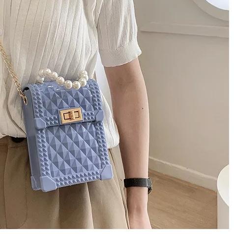 *ALIBABA1688* TAS HP / TAS DOMPET HP / TAS SELEMPANG WANITA / TAS JELLY GLOSSY STUD SELEMPANG WANITA