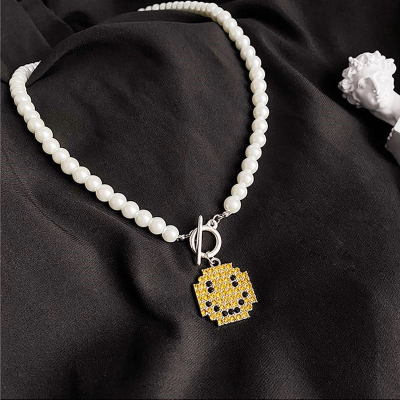 Kalung Rantai Mutiara Gaya Korea Untuk Wanita