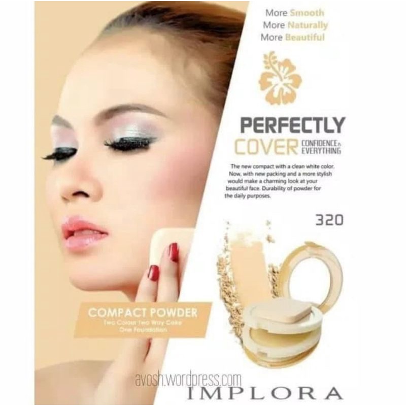 BEDAK IMPLORA COMPACT POWDER TWO COLOR TWO WAY CAKE ONE FONDATION