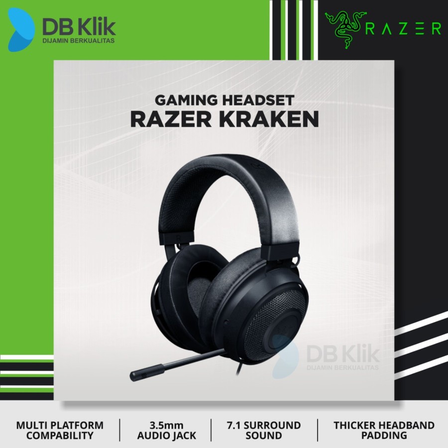 Headset Gaming RAZER Kraken Multi Platform Wired 7.1 Surround Sound |