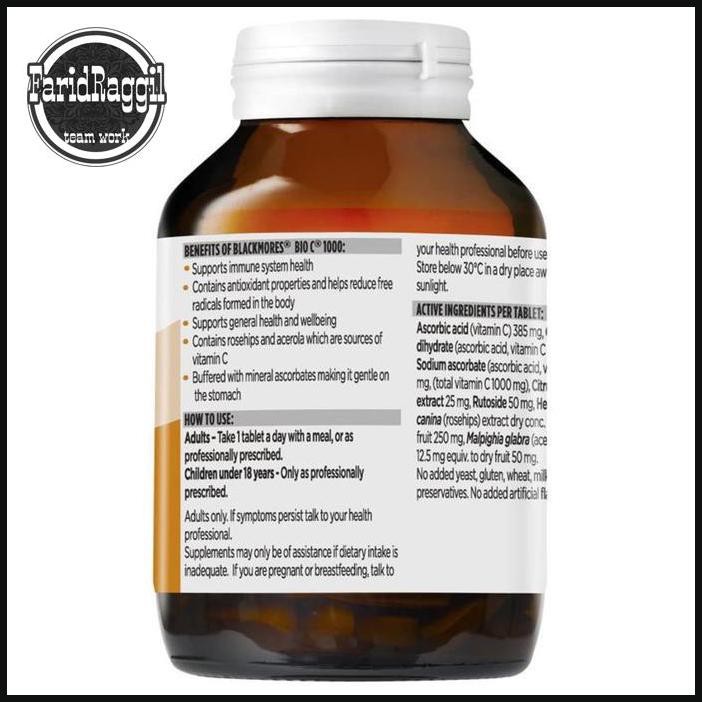 Blackmores Bio C 1000mg 150 Tablets Vitamin C Shopee Indonesia