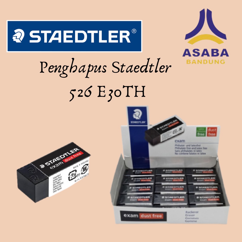 

Asaba Bandung - Penghapus Hitam Staedler Kecil 526 E30 / Black Eraser