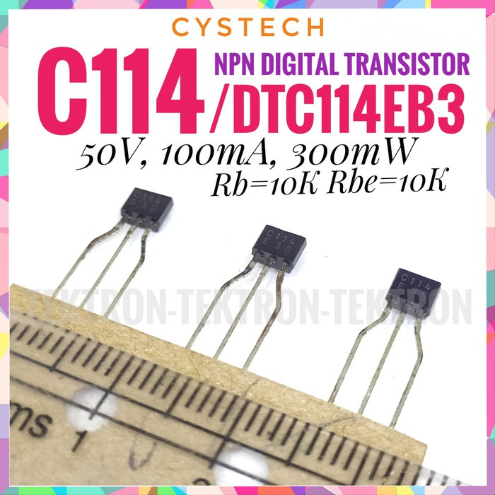 Transistor C114 DTC114EB3 DTC114 NPN Digital Tr CYSTECH