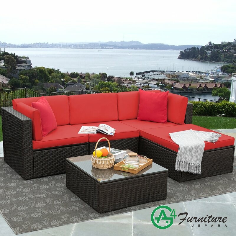 Kursi Tamu Rotan Sintetis Minimalis Modern