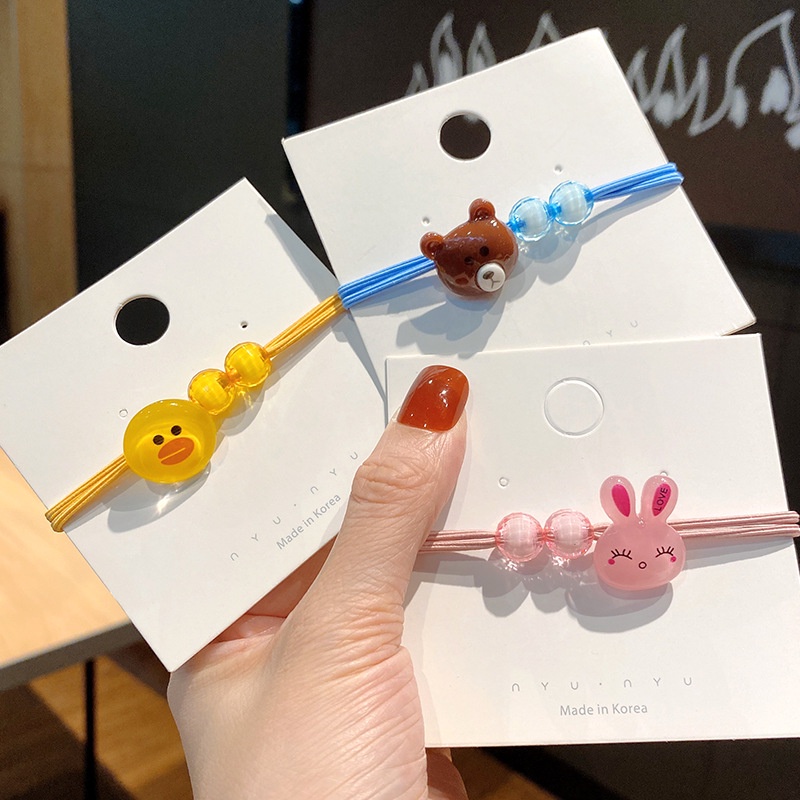 OSM JKT F5164 (1 PC) Ikat Rambut Korea Karakter / Karet Rambut Lucu / Kuncir Rambut Import-7