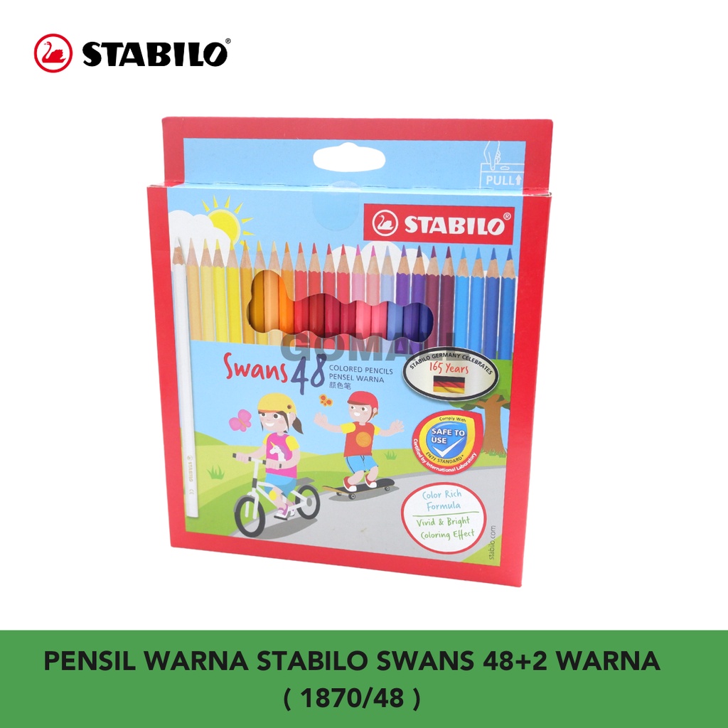 

Pensil Warna Stabilo Swans Colored Pencils isi 48+2 pcs