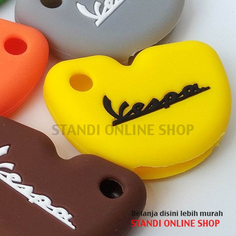 Silicone Remote Cover Silikon Kunci Kondom Kunci Keyshirt Piaggio Vespa Matic Trendy