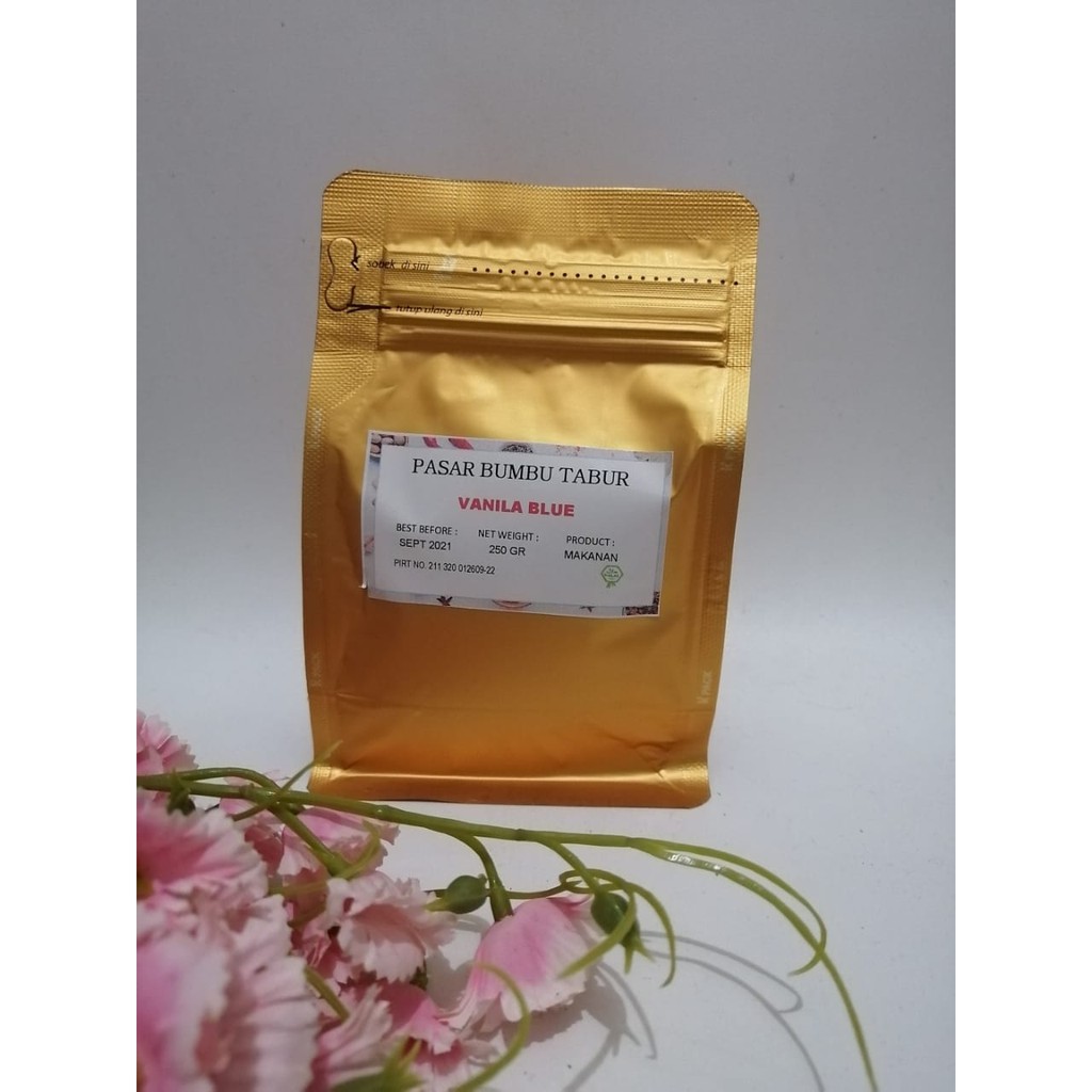 

BUMBU TABUR VANILA BLUE 250 GR BUBUK MAKANAN ENAK MURAH HALAL